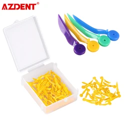 AZDENT-Cales d'écart dentaire pour dents de poulet avec trou, plastique de qualité médicale, outils de laboratoire dentaire, tous les 4, 100 pièces