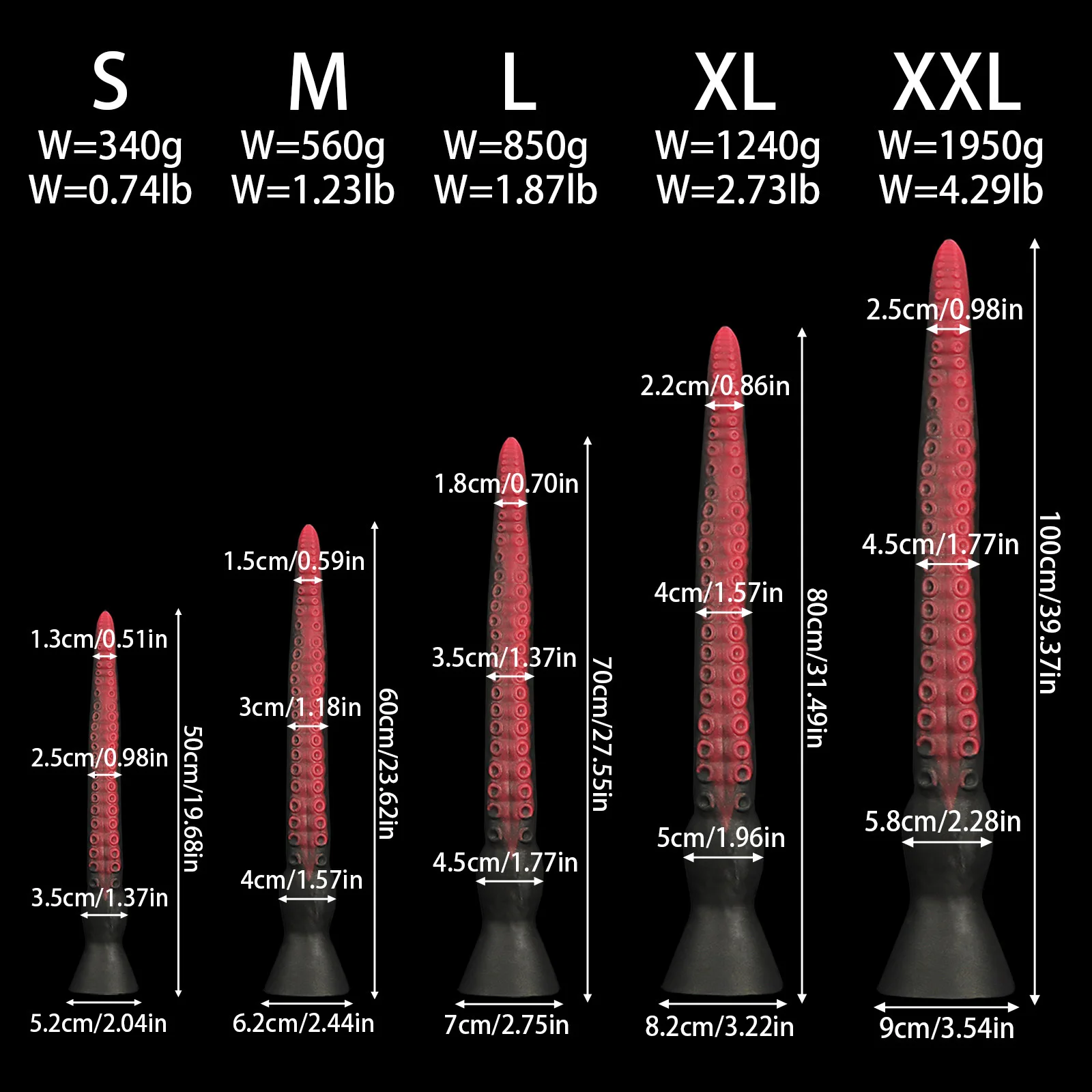 50-100cm Super Long Anal Whip Octopus Anal Plug Silicone Suction Cup Bdsm Buttplug Dilatdor Anal Xxl Sex Toys Women Men Sex Shop_voghion.com