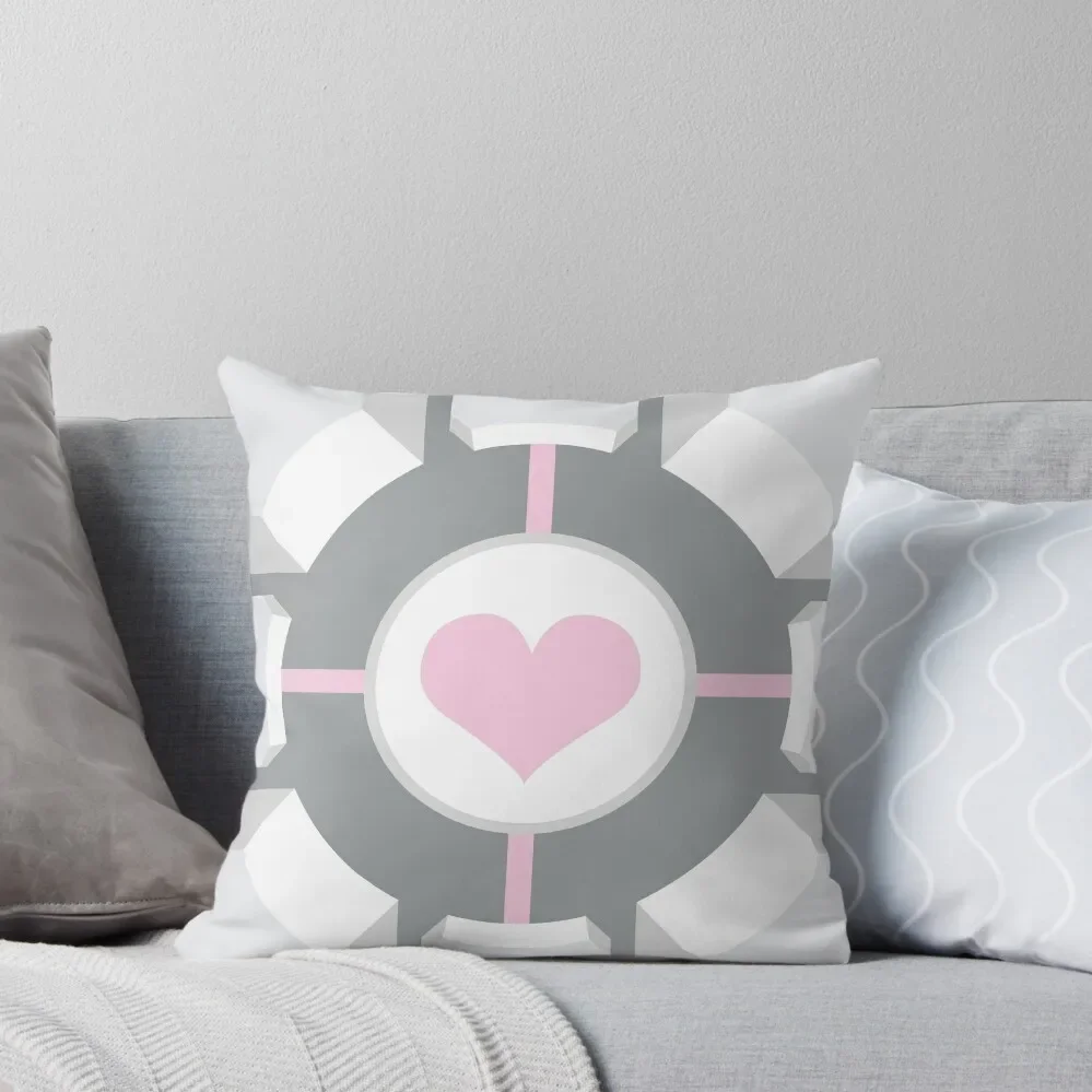 

Cute Companion Cube Throw Pillow