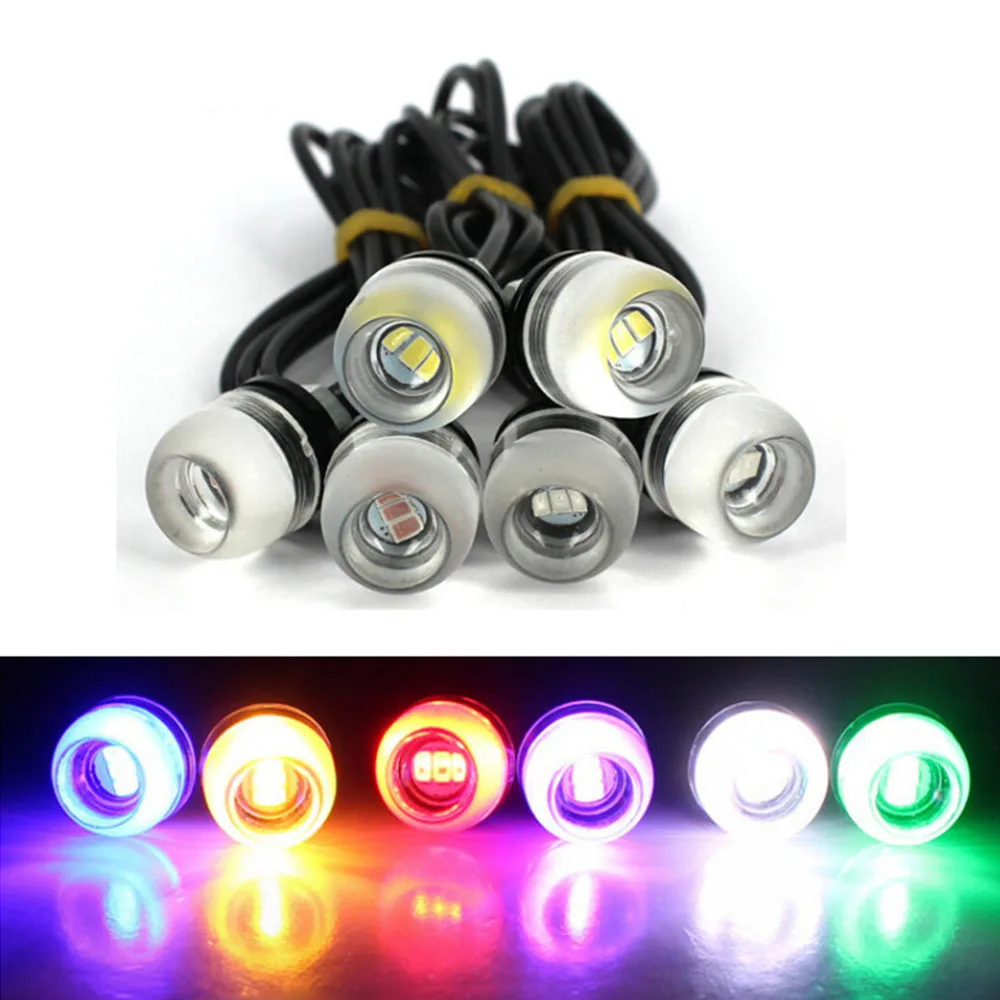 

2/4/10 шт. 18 мм светодиодный светильник Eagle Eye, автомобильные фары дальнего света, дневные ходовые огни, решетка, лампа Hawk Eye, сигнальная лампа, лампа номерного знака