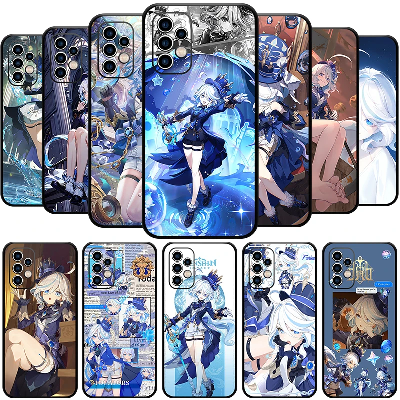 

Genshin Impact Furina Endless Solo of Solitude Cryo Phone Case for SAMSUNG Galaxy A54 53 52 51 F52 A71 Note20 Ultra S23 M30 M21