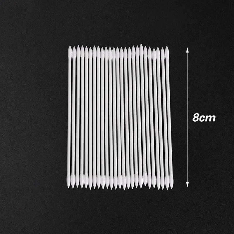 100-10Pcs Dust Free Disposable Cleaning Swab Cotton Stick For AirPods Earphone Headphone Keyboard Phone Charge Port Cleaner Tool