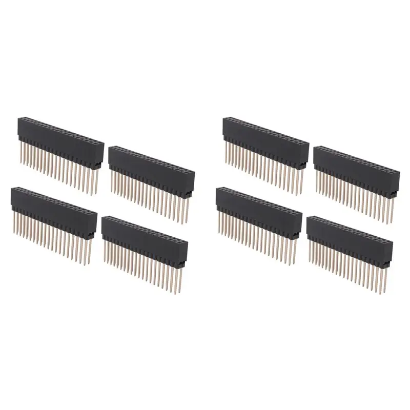 Ingenious-2 X 20(40 Pin) Stacking Header For Raspberry Pi A+/B+/Pi 2/Pi 3 Extra Tall Header (Pack Of 8)