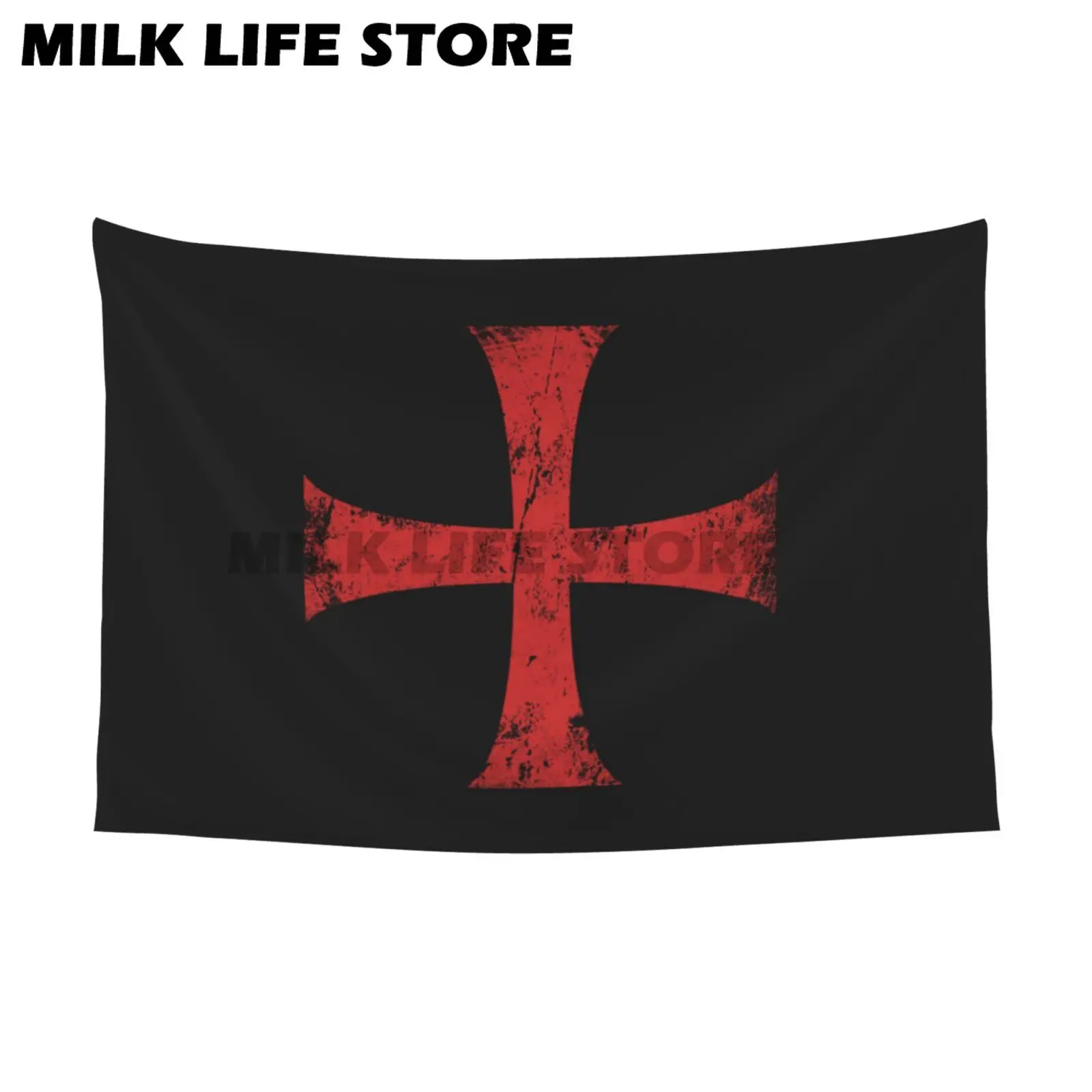 Double-sided Printing 90x150cm Roman Catholic Church Flag 3x5ft Knights Templar Red Cross War Banner