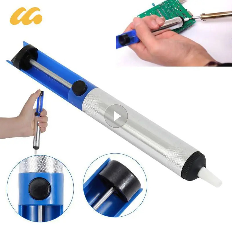 Semi-Aluminium Tin Absorber Tin Pistool Elektrische Soldeerbout Plastic Zuig Verwijdering Vacuüm Pak Tool Handmatige Blikdemper