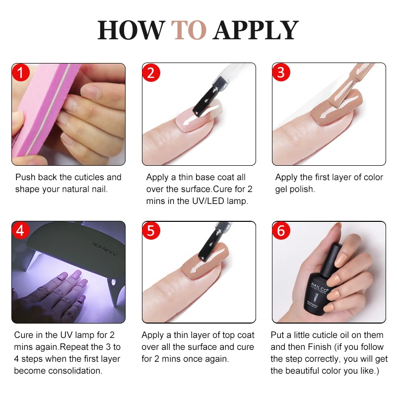 Nailco conjunto de esmaltes em gel para todas as estações, 30 peças, nude, rosa, branco, semi permanente, gel uv, manicure, pintura diy, verniz em gel