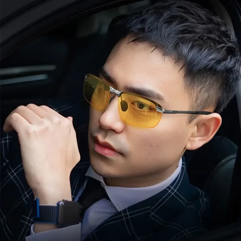 Очки для ночного вождения, антибликовые поляризационные очки ночного видения, унисекс, модные очки для вождения, езды на велосипеде, аксессуары для очков ночного видения