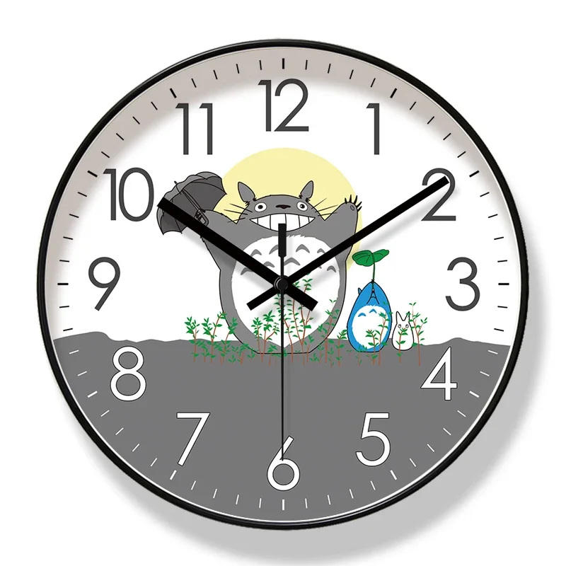 Anime Wanduhr Kinder Kinder Schlafzimmer Nachttischuhren Cartoon