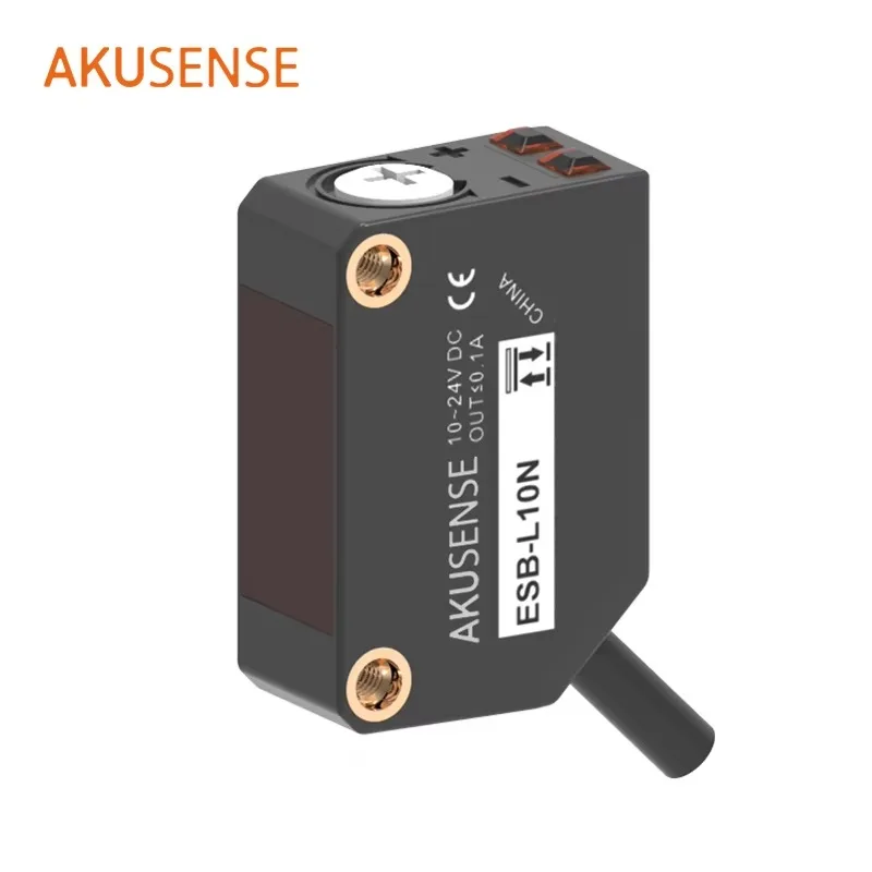 AkuSense ESB-10N NPN/PNP Open-collector Housing Back Potentiometer IP67 Photoelectric Sensor Photo Cell Sensor Outdoor Lights