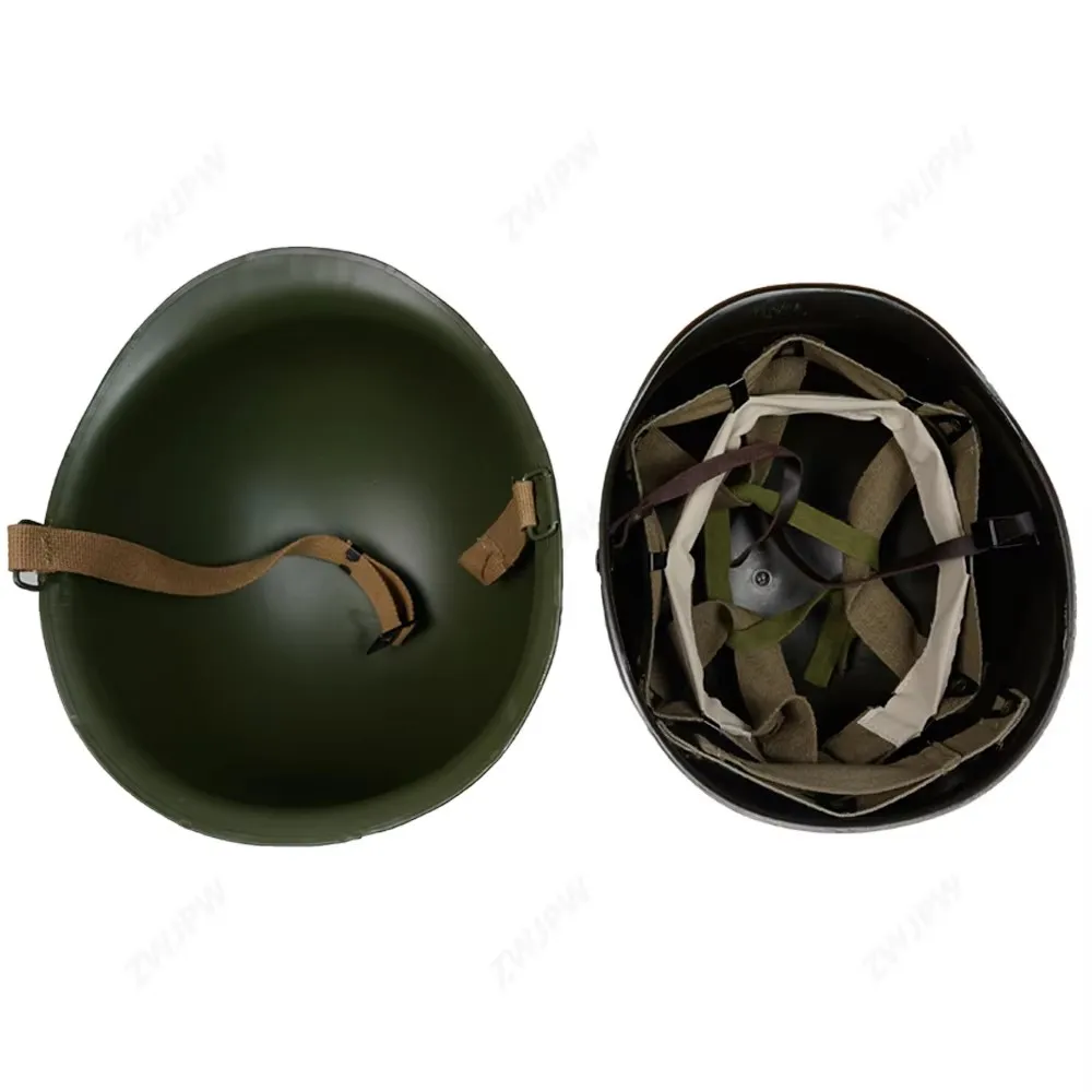 

WWII WW2 US Army M1 Helmet -Green Seam America Military Helmet