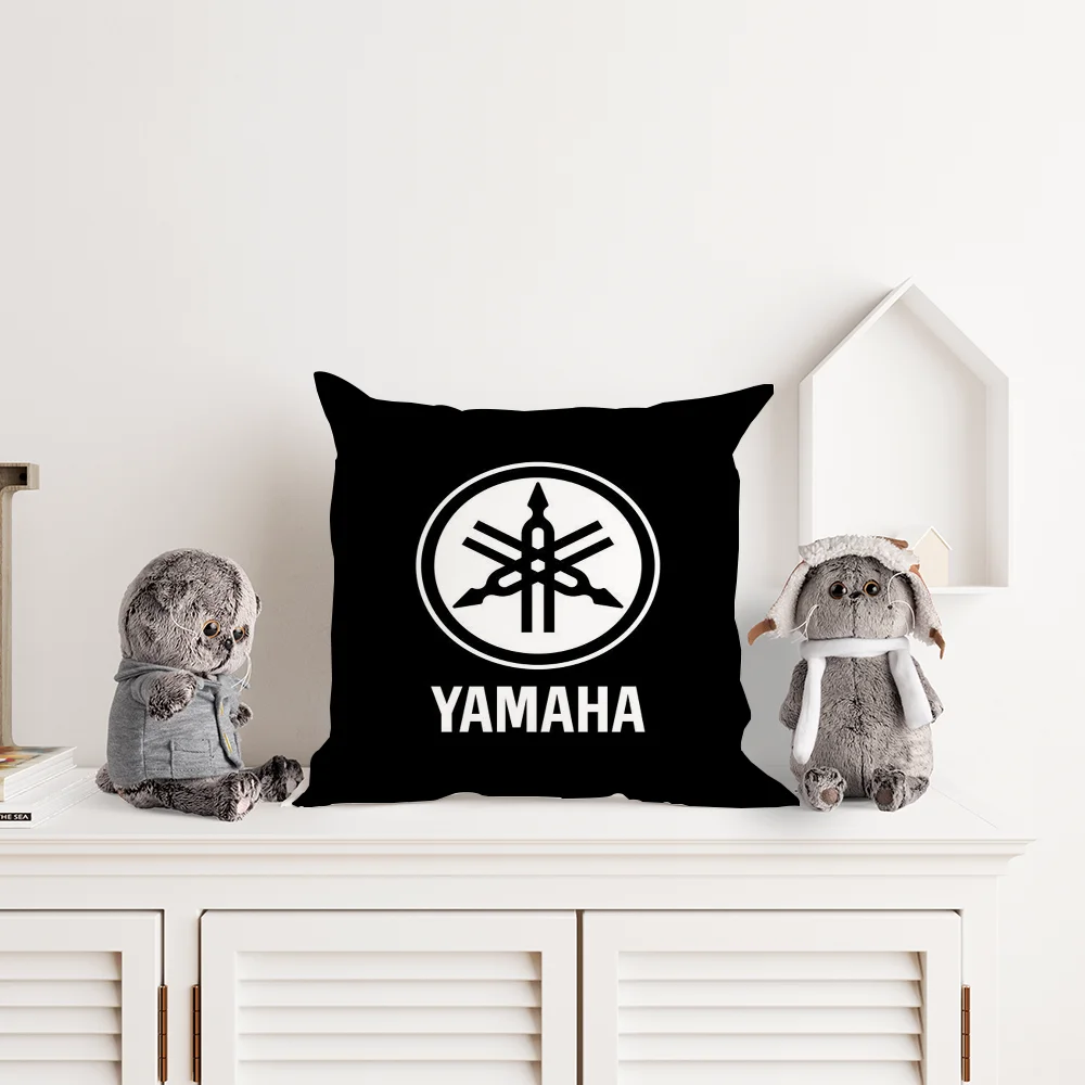 Motorcycle Racing Y-YamahaS Pillow Case Plush Fabric Soft Pillowcase Double Sided Print Cushion Cover Household Gifts