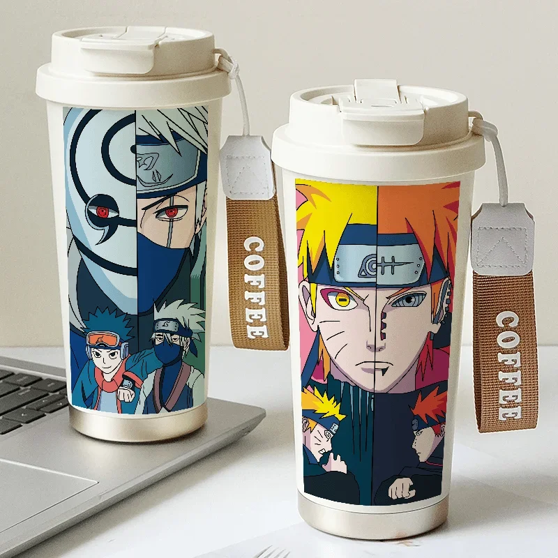 

Hokage Cartoon Good-looking High-capacity Insulation and Cold Insulation 316 Stainless Steel Direct Drinking Mouth Coffee Cup