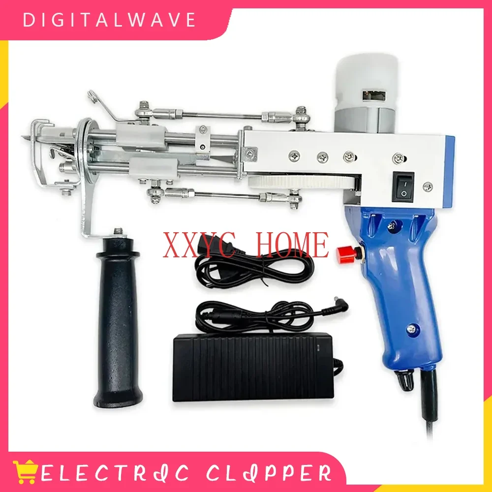 

Tufting Gun 2 in 1 Set Electric Carpet Tufting Gun Electric Carpet tapis Knitting Tufting Pistol Weaving Flocking Rug Machine