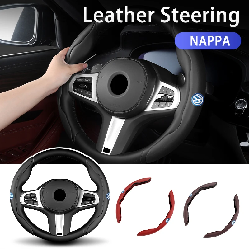 

Hub Caps For Volkswagen VW Universal 2PCS Steering Wheel Cover Non-slip Comfort Grip Wheel Trim Scirocco Jetta Beetle Golf 4 5 6