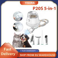YISORA P20S 5-in-1 Dog Grooming Vacuum, Pet Hair Clipper, 3 Cleaning Modes, 1.2L Dust Box, Low Noise, Dog Cat Pet Hair Trimmer