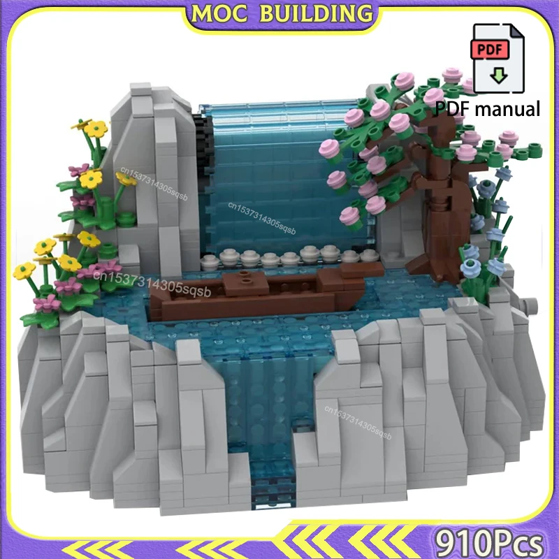 

Automaton Waterfall Technology Model MOC Building Blocks Model DIY Technology Assemble Bricks Bricks Toy Gift
