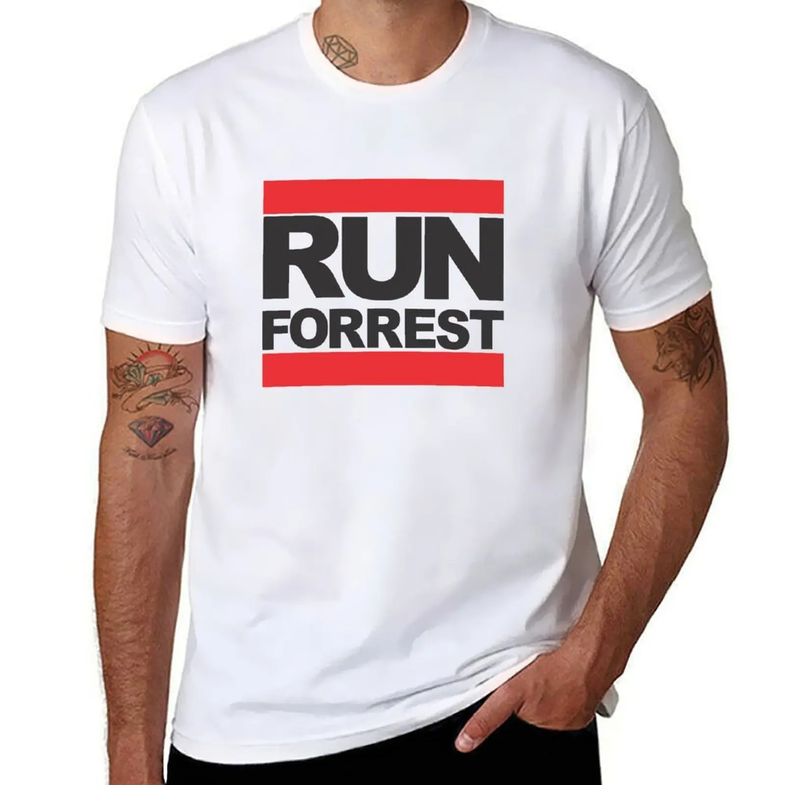 

man men t pack t T-Shirt cotton shirt t cotton shirt 100% Gump cotton Run shirt 100 Forrest for percent