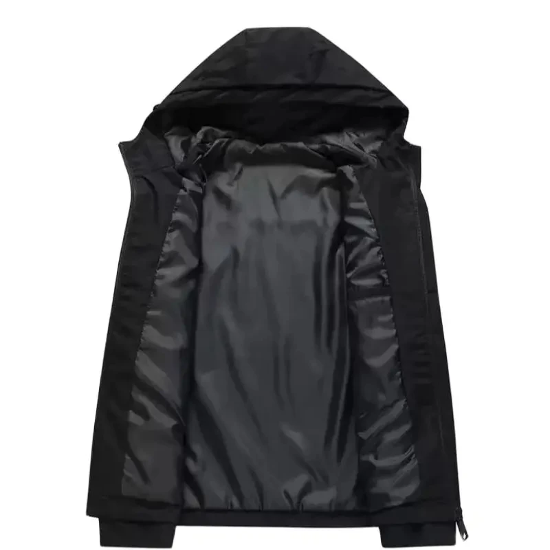 Chaqueta con capucha impermeable a prueba de viento transpirable para hombre, deportes al aire libre, Camping, montañismo, primavera y otoño