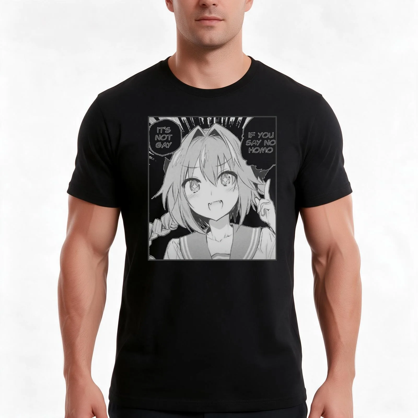 Fate Grand Order Astolfo Best Trap T-Shirt Summer Casual Cotton Tee Oversized Streetwear Tops Vintage Graphic Print