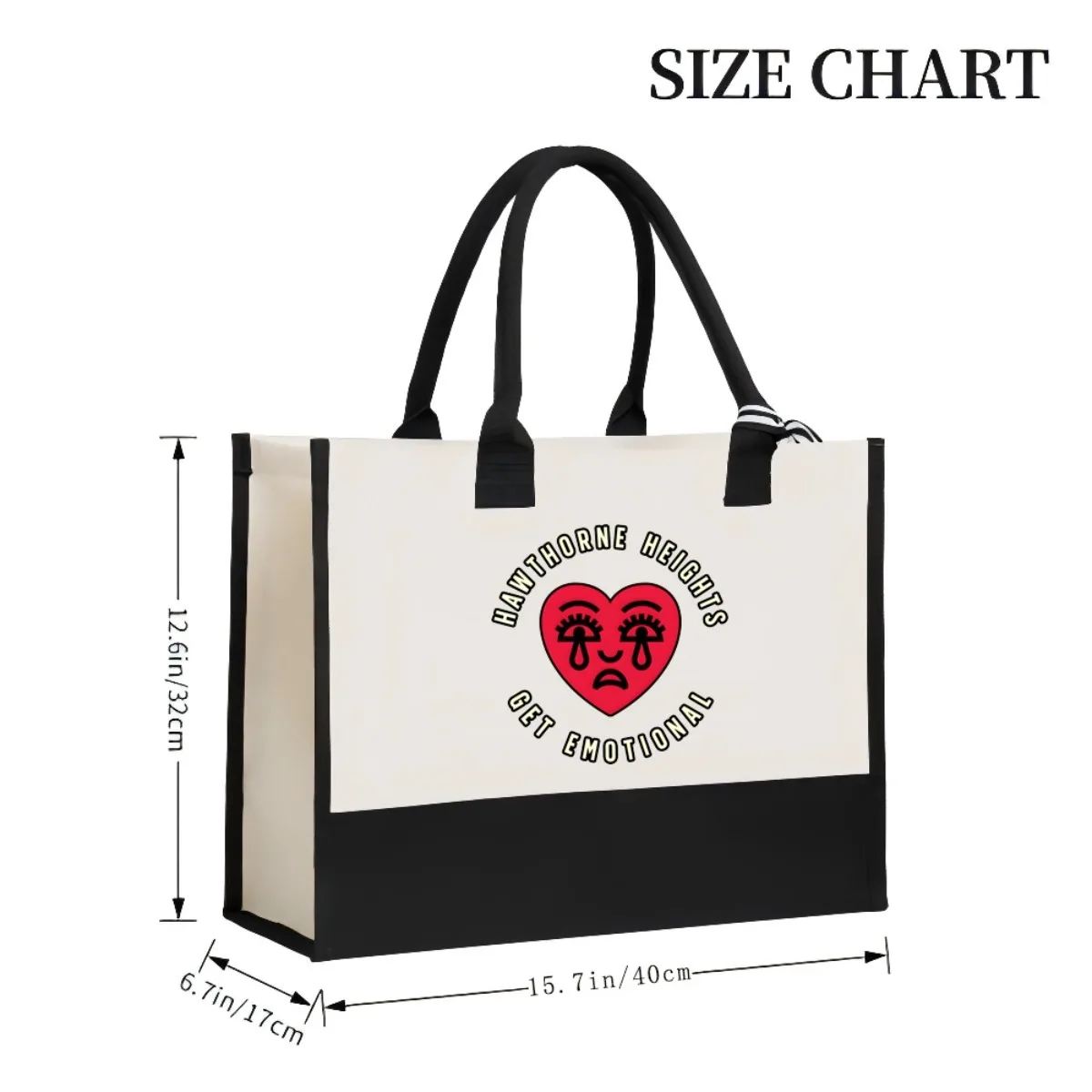 هاوثورن هايتس 2026 وصول جديد موضة عملية واسعة قابلة لإعادة الاستخدام حمل حقيبة نمط طباعة 2 لهجة الثقيلة الكتف الكبير B