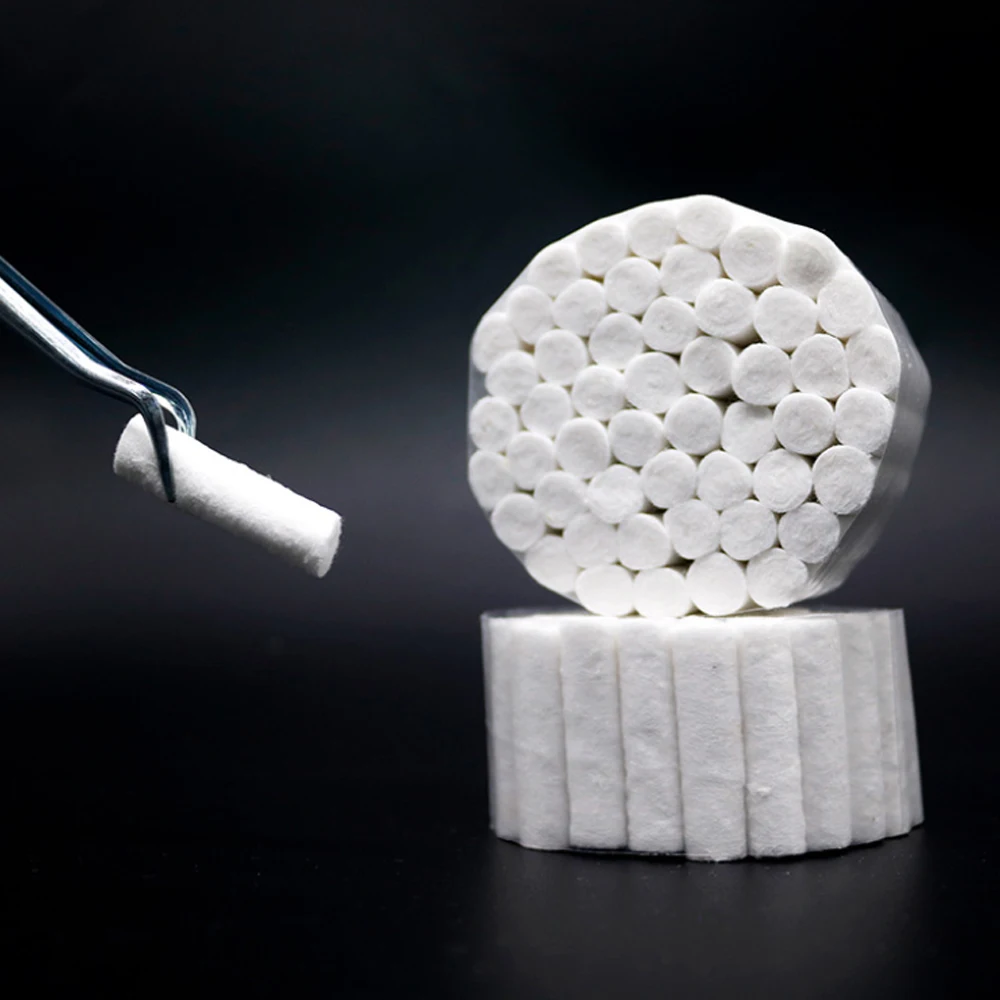 2bags/2000pcs Disposable Medical Dental Cotton Rolls High Absorbent Cotton Rolls for Dental Clinics Dental Hospital
