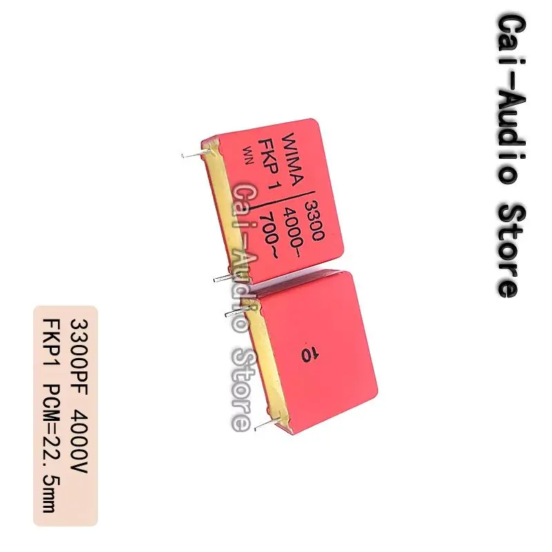 2PCS/5PCS/10PCS/Lot Brand NEW Germany WIMA FKP1 4000V 3300PF 4000V332 3.3NF Film Capacitor 4000V3300PF Pitch 22.5mm FKP1X013305H