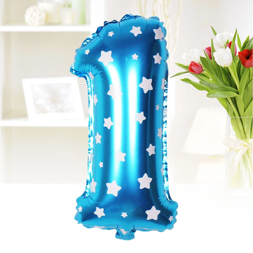 32 بوصة الألومنيوم احباط الرقم الرقمي بالون الأزرق قابلة لإعادة الاستخدام الطرف الديكور صور الدعامة عيد ميلاد الزفاف الذكرى
