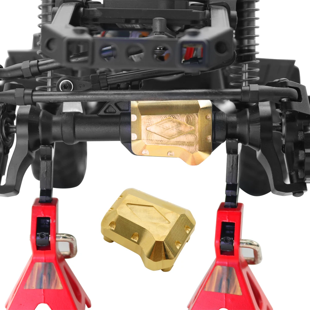 1/10 RC chenille TRX-4 laiton robuste contre-poids ensemble portail axe d'entraînement boîtier pare-chocs montage TRX4 TRX6 pièces de mise à niveau