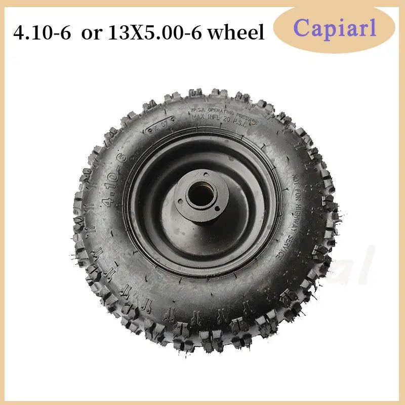 Front 4.10-6 Rear 13X5.00-6 Inch Hub Tires For 49cc Small ATV Go Kart Mini Quad Bike Snowmobile Wheel Parts