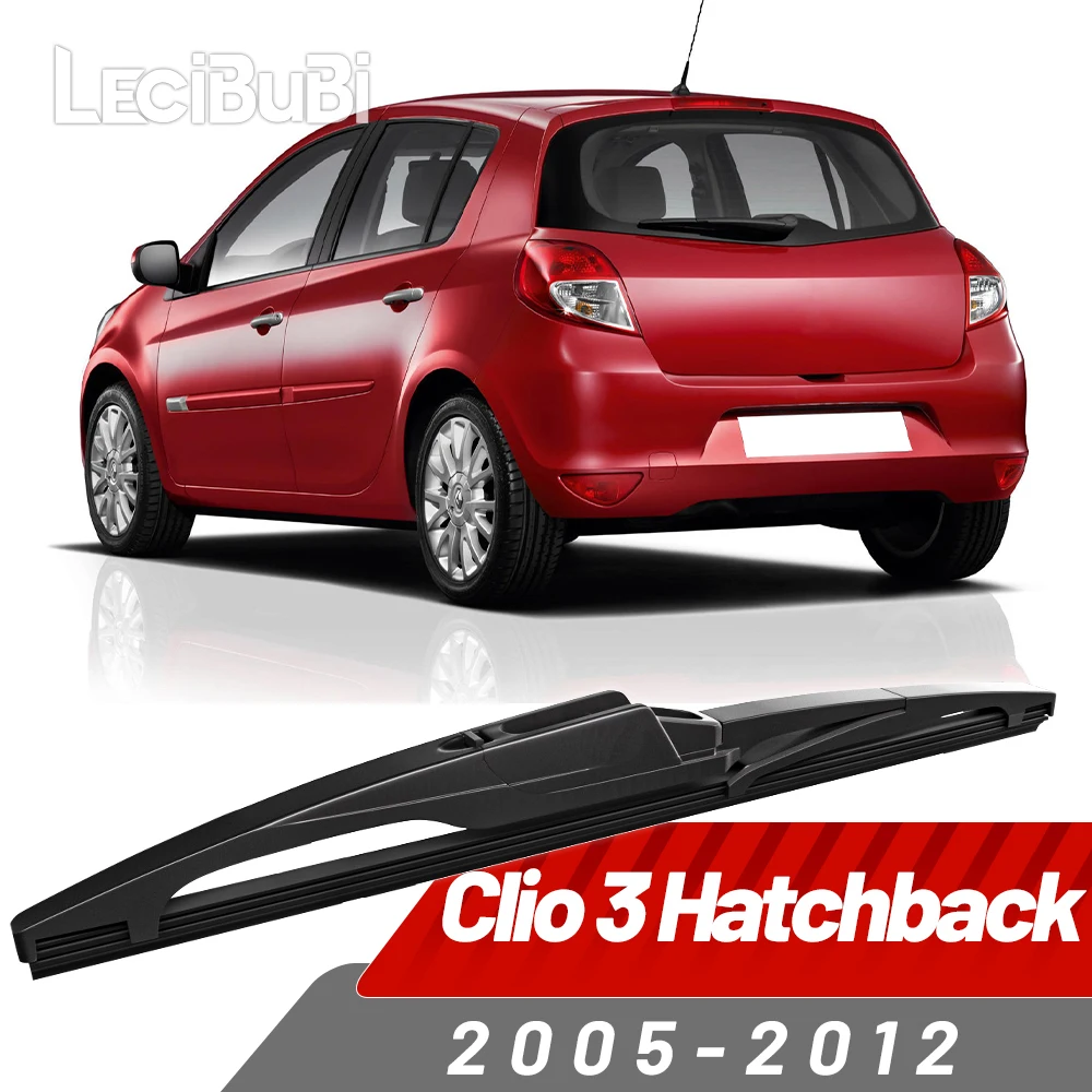 Limpiaparabrisas trasero, limpiaparabrisas, accesorios para Renault Clio 3 Hatchback 2005-2012 2006 2007 2008 2009 2010 2011