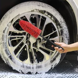 Car Wheel Wash Brush Multifunction Car Wheel Rim Tire Cleaning Brush Soft Non Scratch Auto Care Detailing Washing Tools