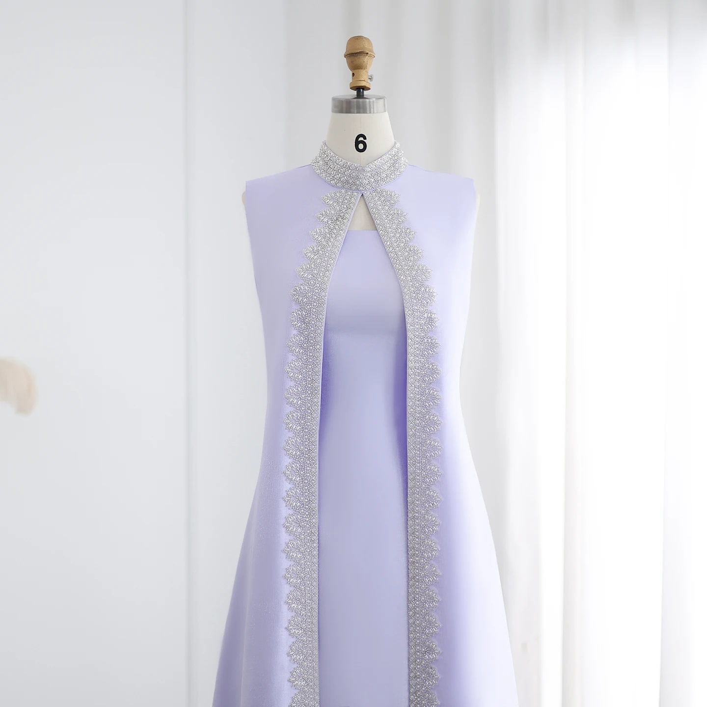 

Элегантное сиреневое вечернее платье из двух частей Sharon Said с накидкой, длинное для женщин, торжественное платье для свадебной вечеринки, выпускного вечера, 2025 SS276, по индивидуальному заказу