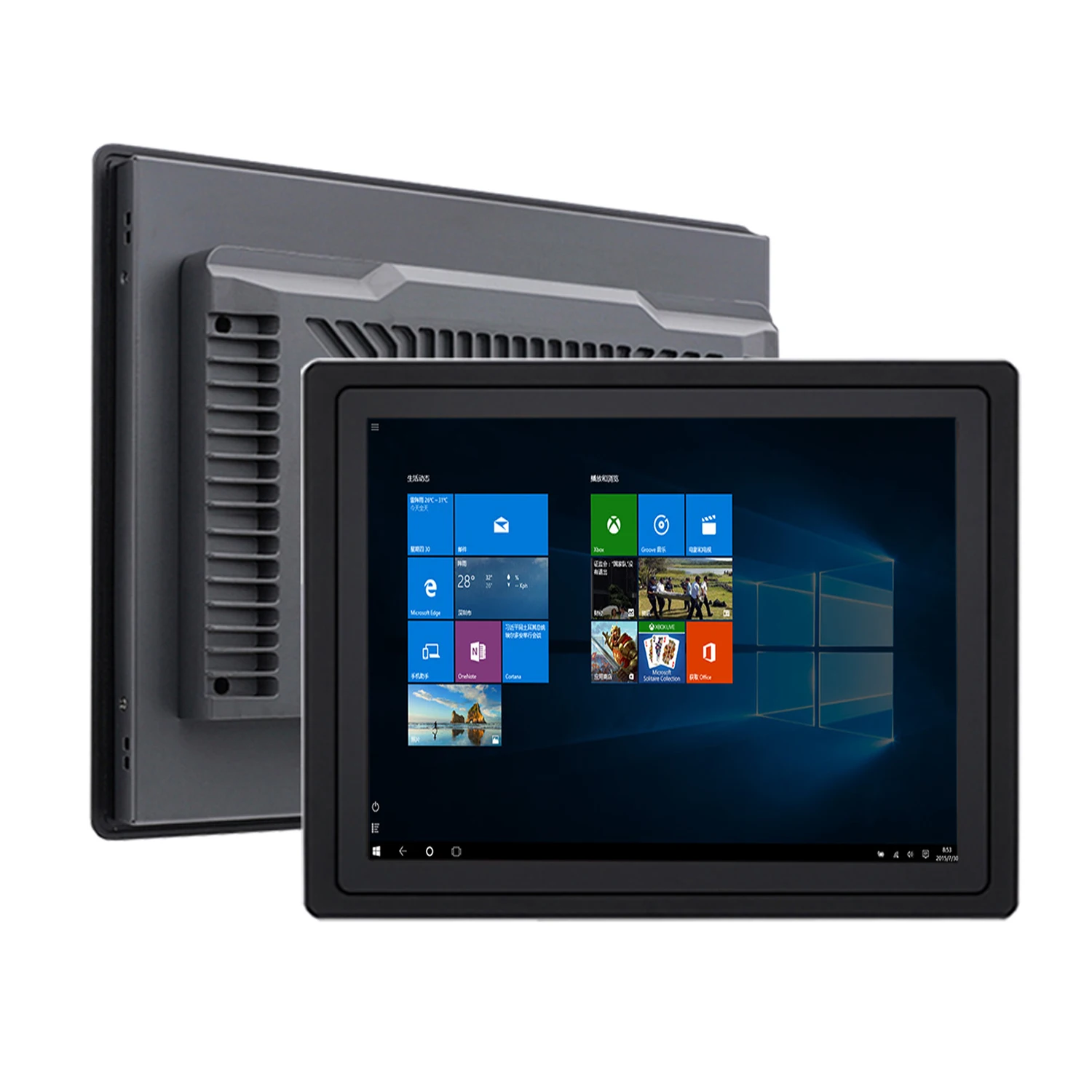 10 12 15 inch industrial all in one pc panel with resistive touch screen J1900 tablet computer wifi com for win10 pro 1024x768
