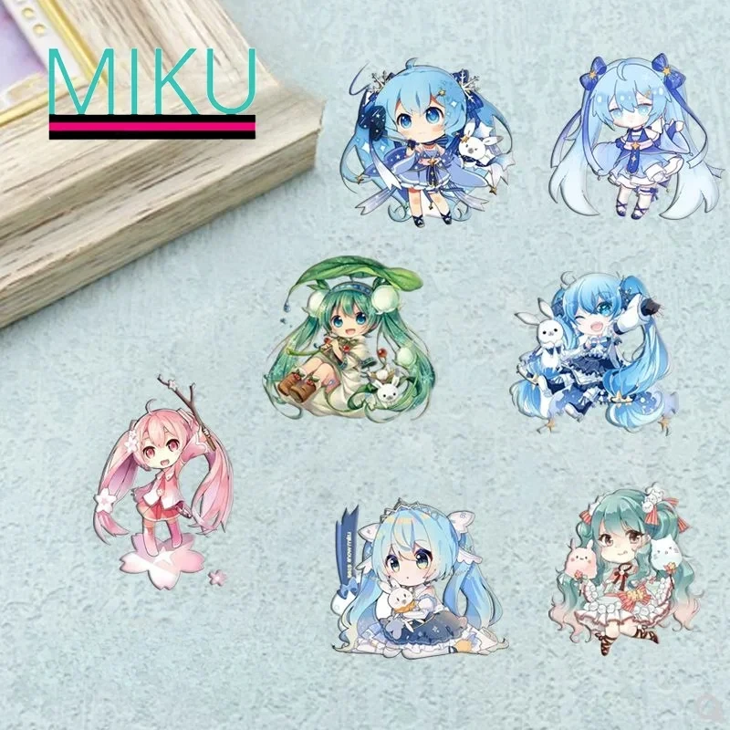 Cartoon Hatsune Miku Badge Anime Peripheral Cute Brooch Japanese Kawaii Diy Backpack Clothes Accessories Gifts for Friends New