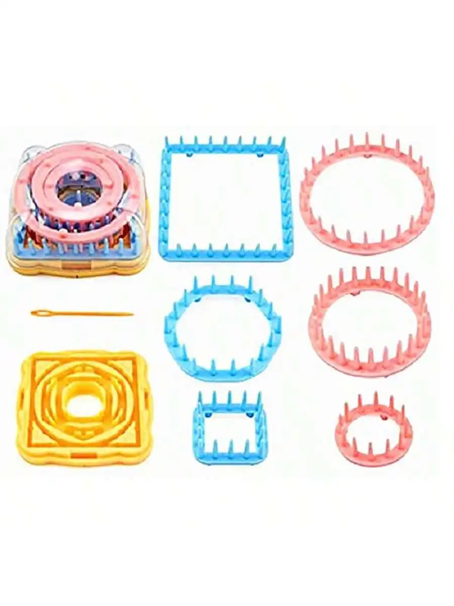 DIY اليد الحياكة زهرة شوكة تلوح في الأفق جهاز ديزي نمط صانع نسج أداة للحرف اليدوية مجموعة للمنزل