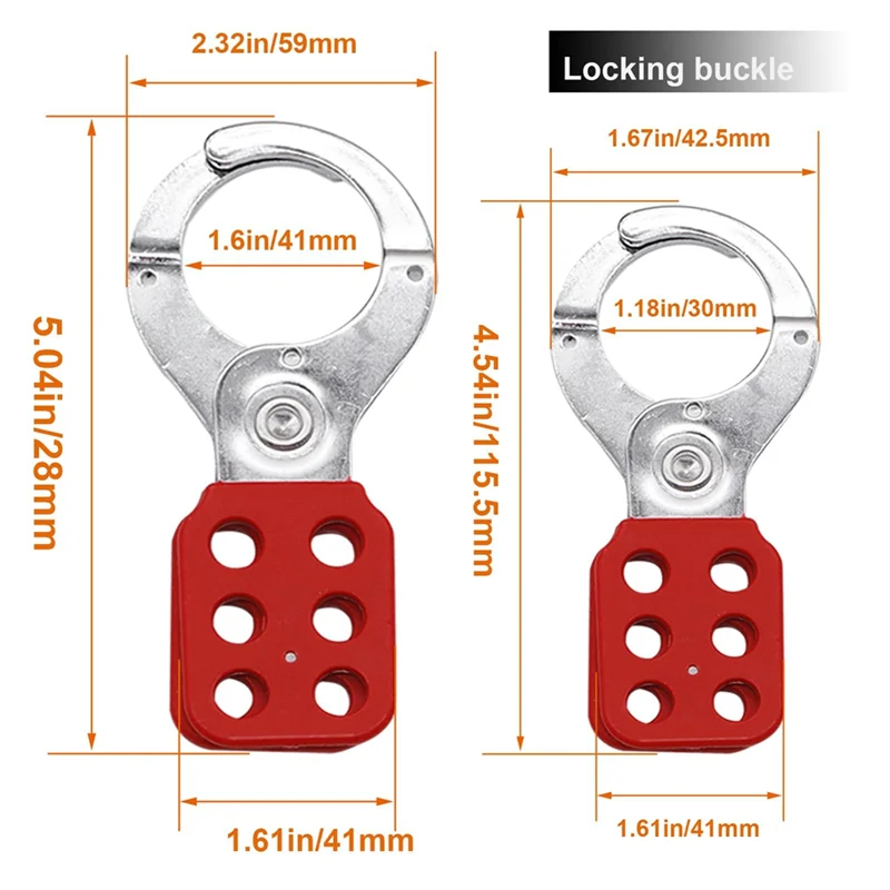 Lockout Tagout Set Kit Safety Padlocks Group Lockout Hasps Universal Circuit Breaker Lockout With Black Pocket Bag