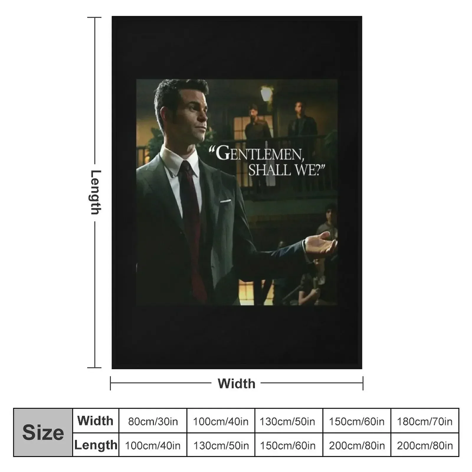 Elijah Gentlemen shall we Throw Blanket Moving halloween Decorative Sofas Thermal for babies Plush Blankets
