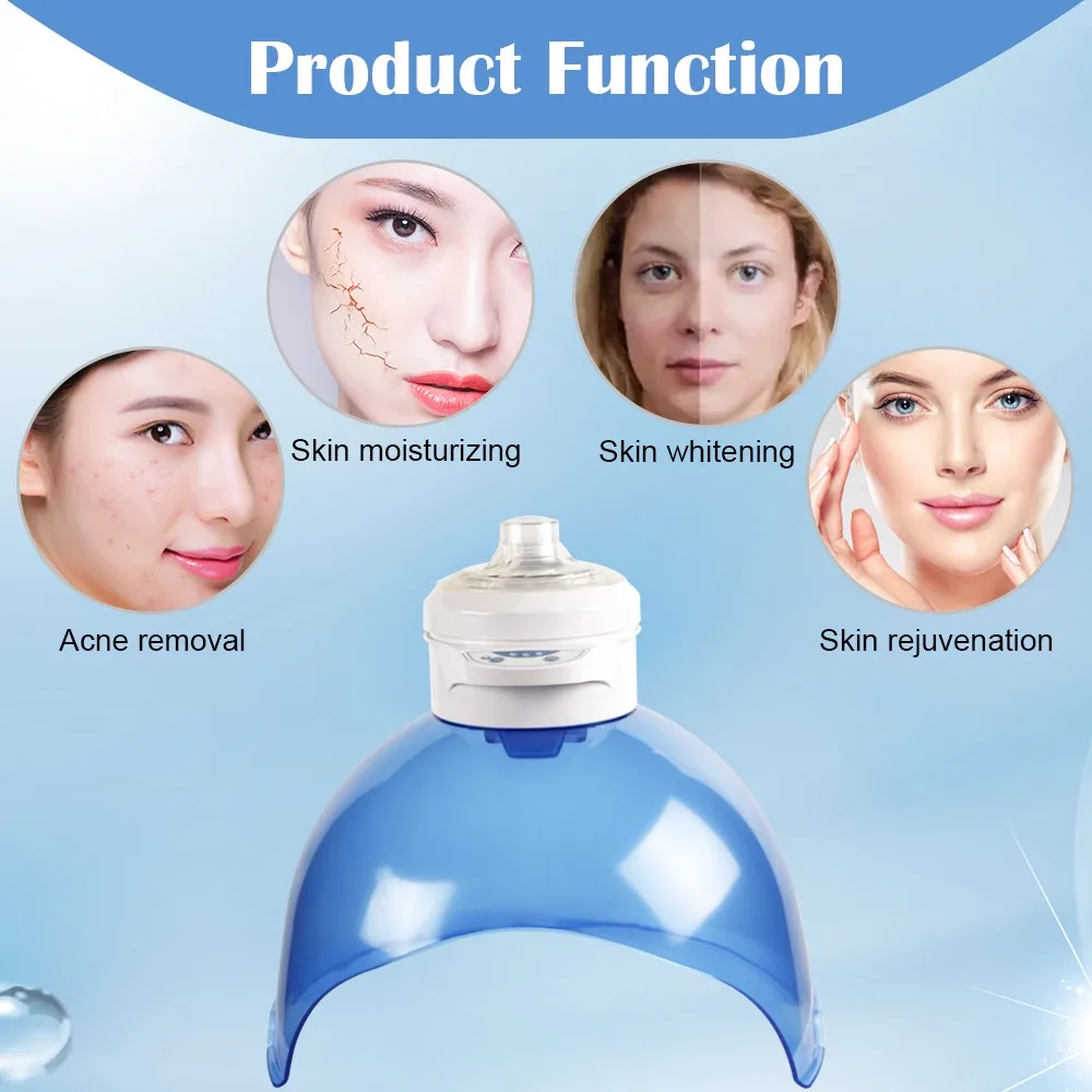 Oxygen Therapy Device  Multifunction Korea Spray Moisturizing   LED Red Blue Machine  Spectrometer Photon PDT Mask