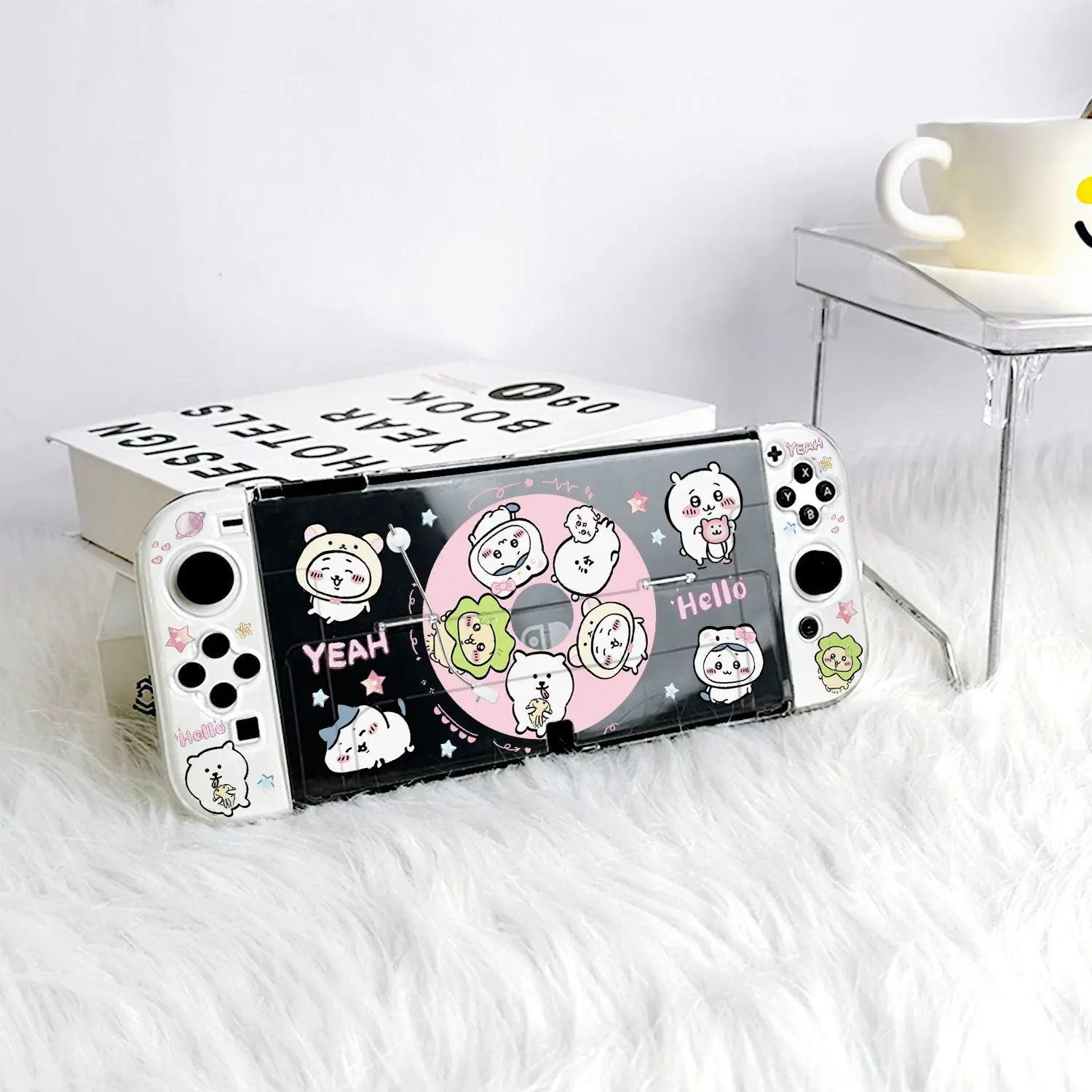 Cute Chiikawa Hard Protective Case Shockproof Game Console Cover for Switch OLED Anti-Scratch NS Gaming Accessories Kawaii 2026