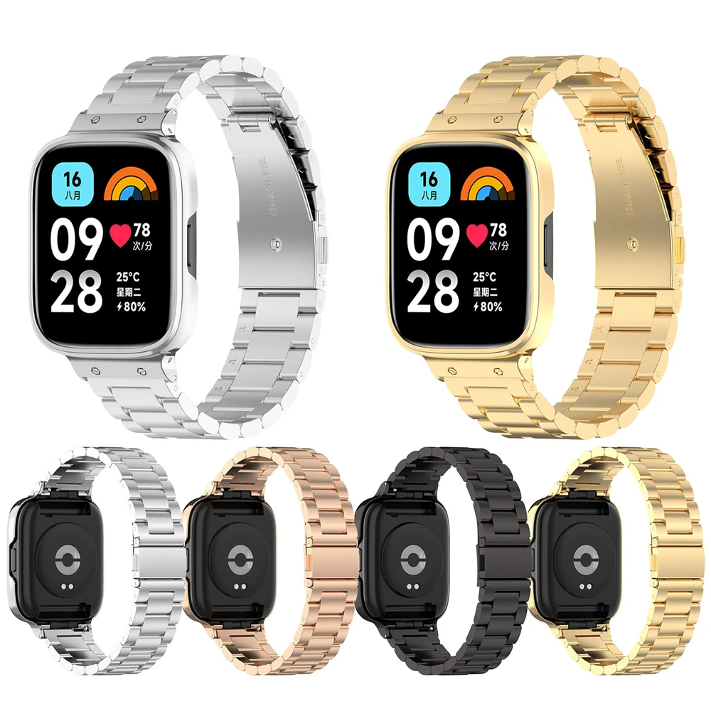 Tali baja pengganti dengan bingkai layar gelang tipe tiram untuk jam tangan Redmi 3 Youth /Watch3 Lite/Watch3 Aksesori aktif