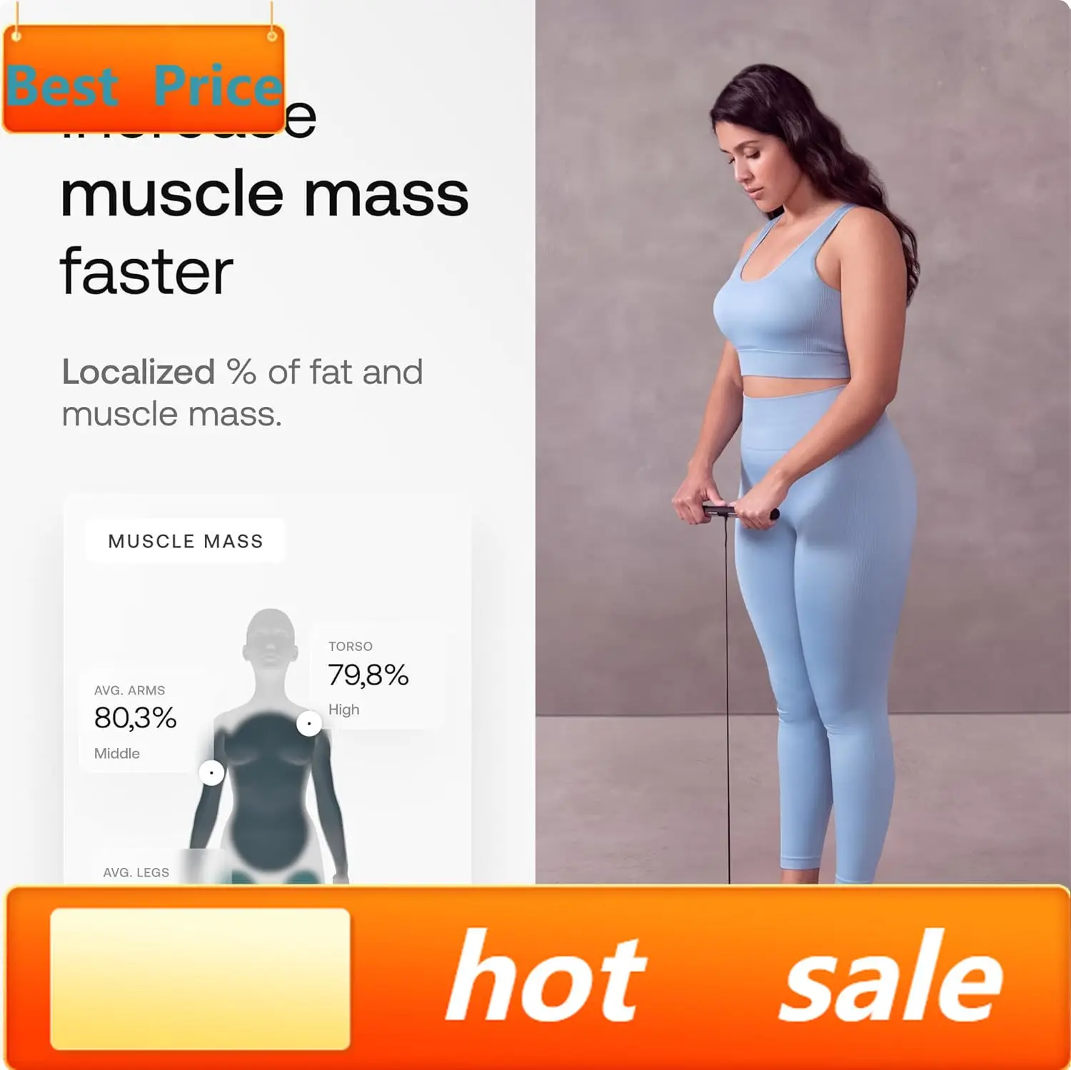 

hot-sellingBody Scan - Connected WiFi Scale to Improve Your Health, BIA Personal Scale, Body Composition Analysis, Body Fat, Mus