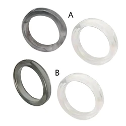 2Pcs Resin Rings Tiny Aesthetic Acrylic Ring Women Teen Girl Stackable Ring Statement Jewelry Ornament Ring Gift
