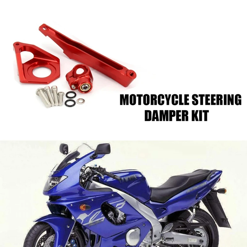 Motorcycle Steering Stabilizer Damper Mounting Bracket Kit For YAMAHA YZF-R6 YZF600 2003 2004 2005