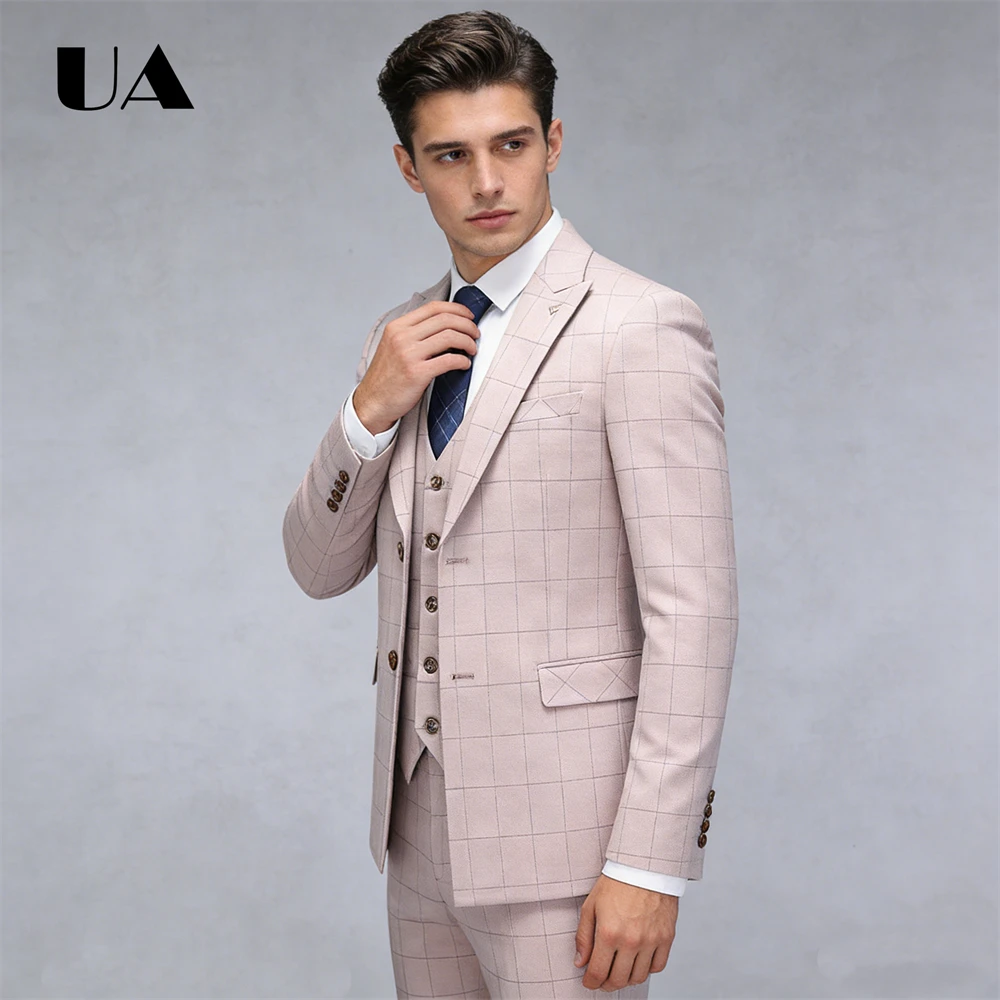 ULBYANRY S-5XL メンズ3ピースフォーマルスーツ - Men'S Grooming Pictures のレビューと価格