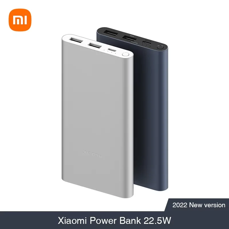 

Xiaomi Mi Powerbank 3 10000mAh 22.5W PB100DZM Quick Charge Two-way Type-C 3 Output Portable Charger Power Bank Xiaomi