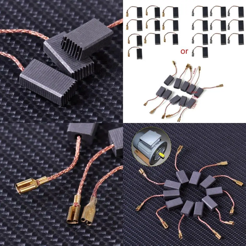 

R9UF 10 Pieces Carbon Brushes Replacement for GWS 8-125 D11 Motor Accessories