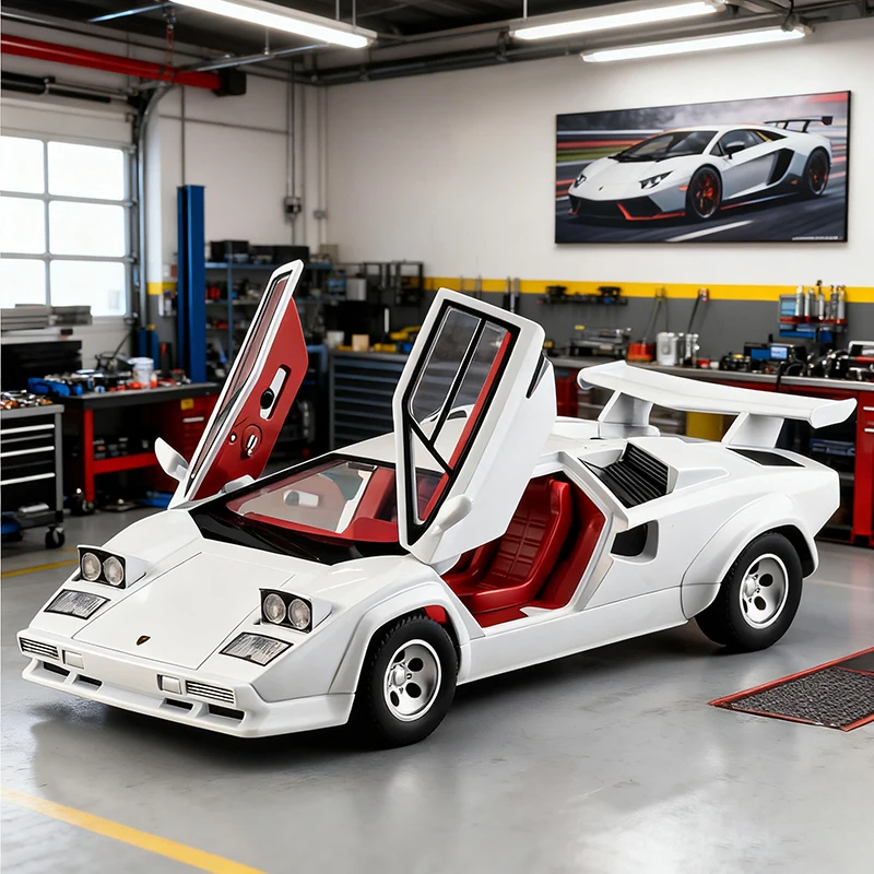 

1:24 Lamborghinis LP500S Supercar Toy Car Model Wheel Steering Sound and Light Children's Toy Collectibles Birthday Gift