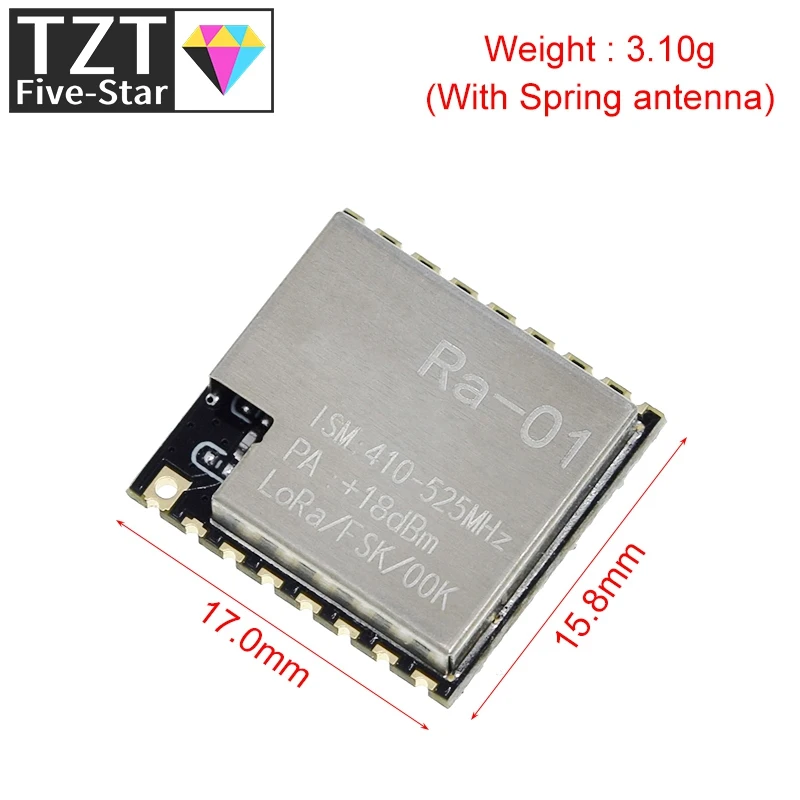 TZT Ra-01 LoRa SX1278 433Mhz  Wireless Spread Spectrum Transmission Module Most Distant 10KM For arduino