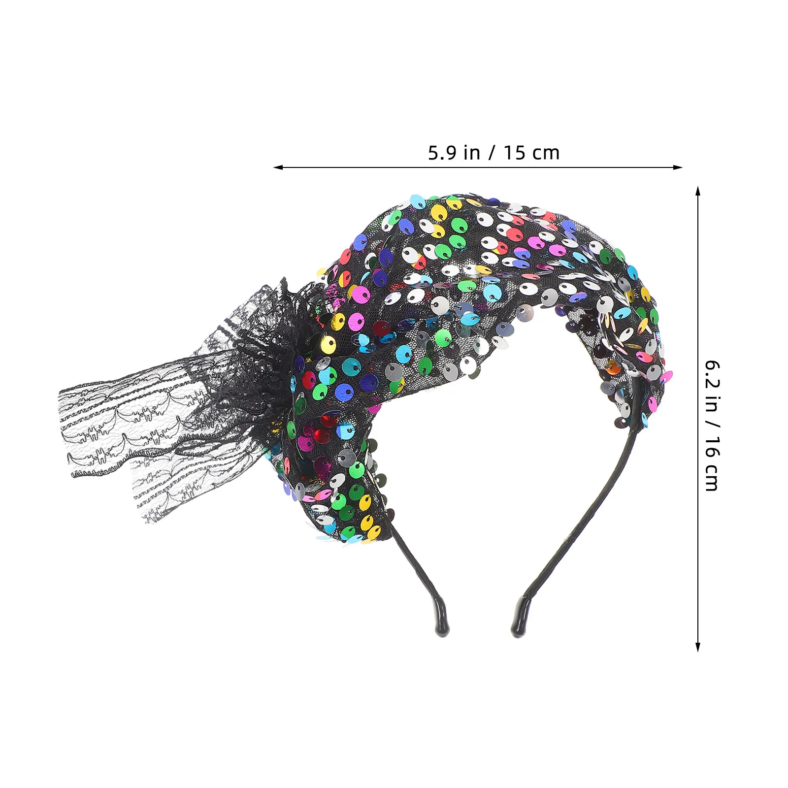 Sequin Fish Scale Fascinator Headband for Women – Elegant Wedding, Party & Tea Party Hair Accessory