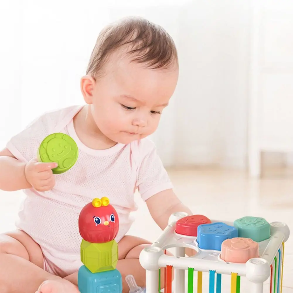 8 em 1 formas educacionais jogo cubo forma correspondência cubo multifuncional jogos educativos arco-íris blocos coloridos